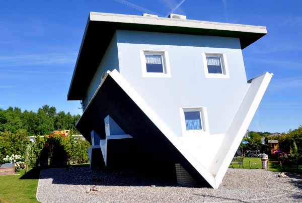 Kopf-über-Haus auf Usedom