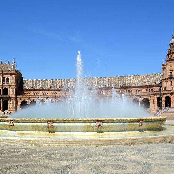 Der Plaza de Espana in Sevilla