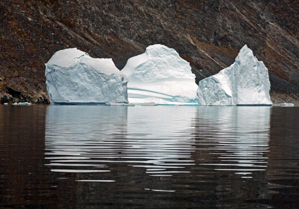 Eisberge auf dem Weg von Qaqortoq nach Uunartoq
