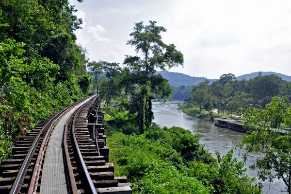 Ein Teil der Thailand-Burma-Eisenbahn, umgangssprachlich Death Railway