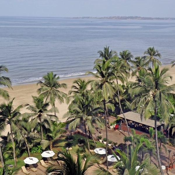 Blick auf den Strand vom Novotel, Mumbai