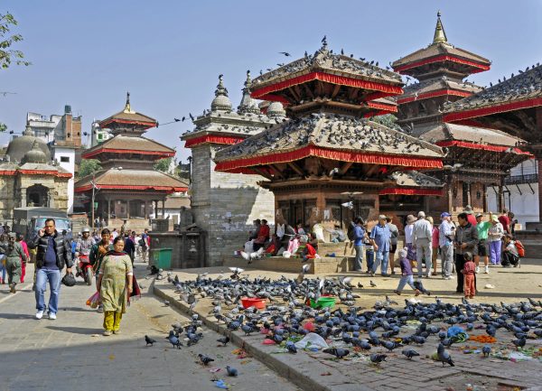 Am Durbar Square in Kathmandu