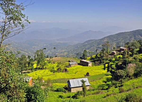 Im Kathmandu Valley nahe Nagarkot im Himalaja-Gebirge, Nepal