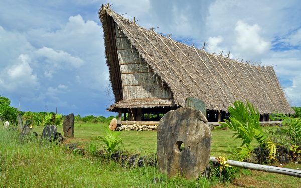 Ein Männerhaus auf Yap