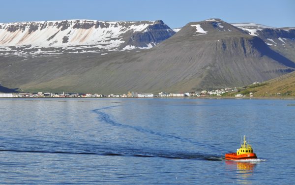 Ankunft in Ísafjörður / Island