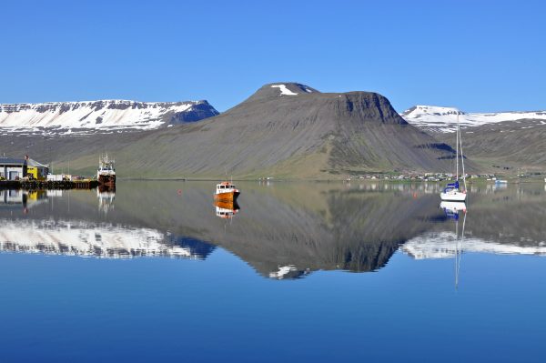 Blick auf Ísafjörður/ Island