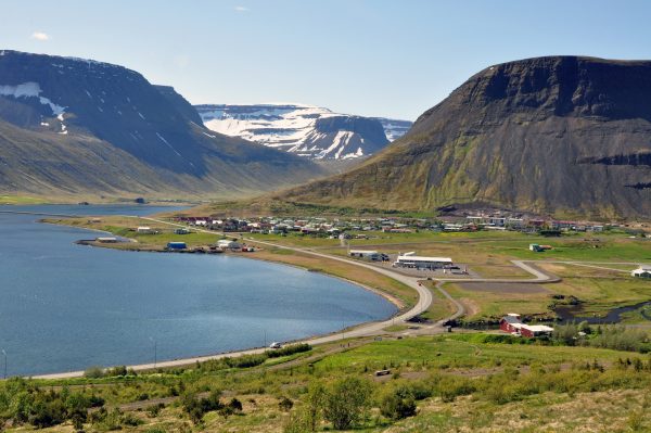 Blick auf Ísafjörður/ Island