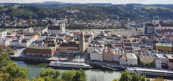 Blick auf Passau und Donau