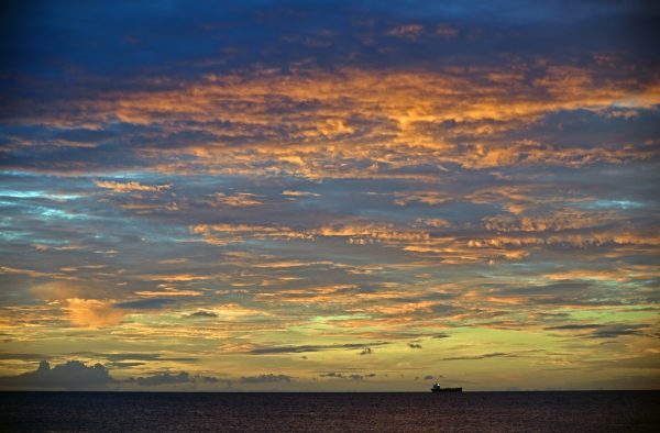 Sonnenuntergang in Trois-Îlets