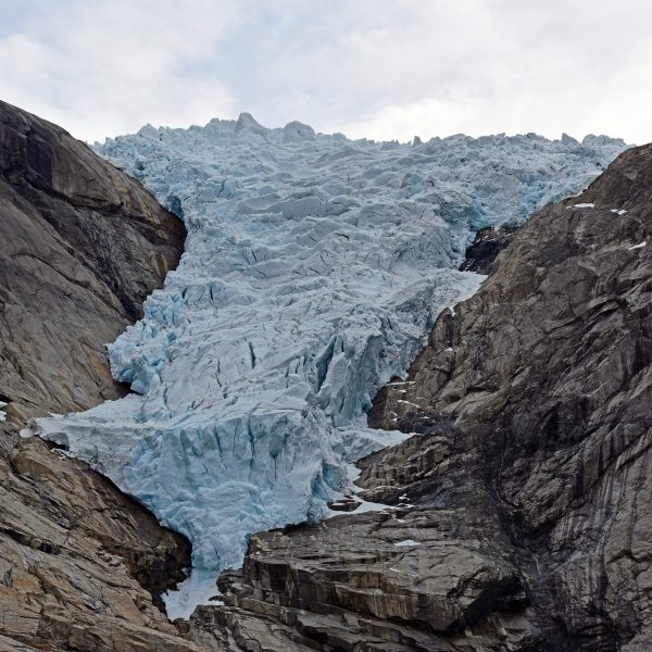 Die Briksdalsbreen-Gletscherzunge