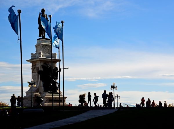 Die Champlain-Statue in Québec