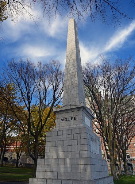 Das Monument des britischen Generals James Wolf