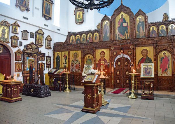 In der Russisch-orthodoxe Kirche von Murmansk
