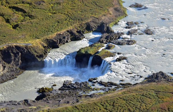 Der Goðafoss Wasserfall in Island