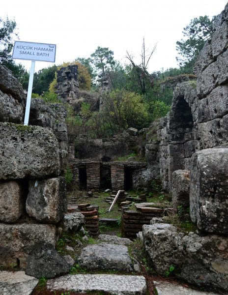 Das kleine Bad in der antiken Stadt Phaselis 