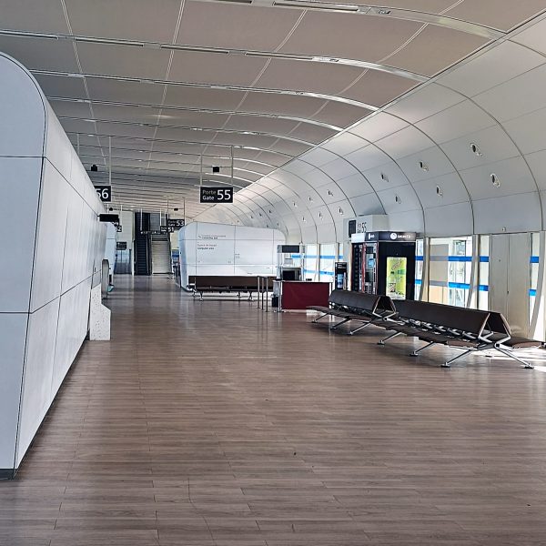 Das Terminal A vom Flughafen in Bordeaux