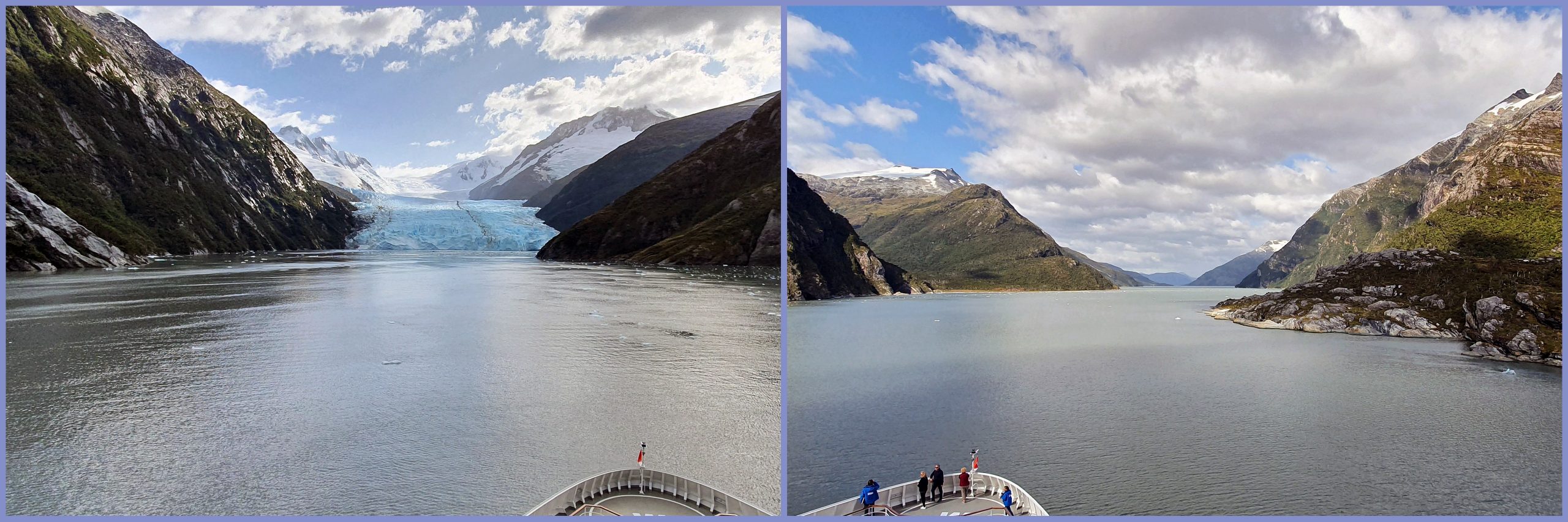 In and Out im Garibaldi Gletscher