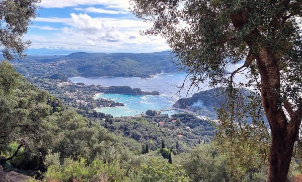 Ausblick auf die Westküste von Korfu