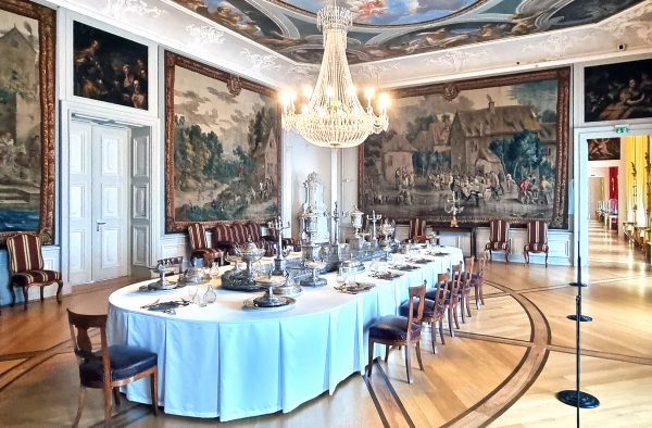 Das Speisezimmer im Kaiserlichen Quartier im Schloss von Mannheim