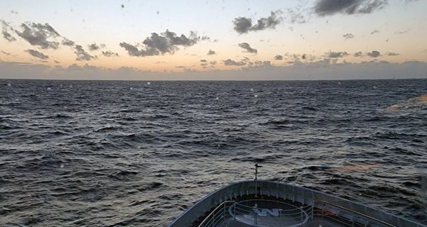 Aufkommender Sturm auf der MS HANSEATIC spirit auf dem Weg zu den Azoren