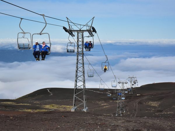Der Sessellift zum Vulkan Osorno