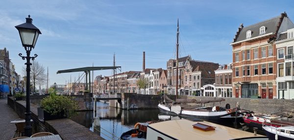 Blick auf den Delfshaven in Rotterdam / Niederlande