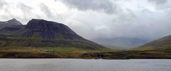 Blick auf Seyðisfjörður (Fjord)