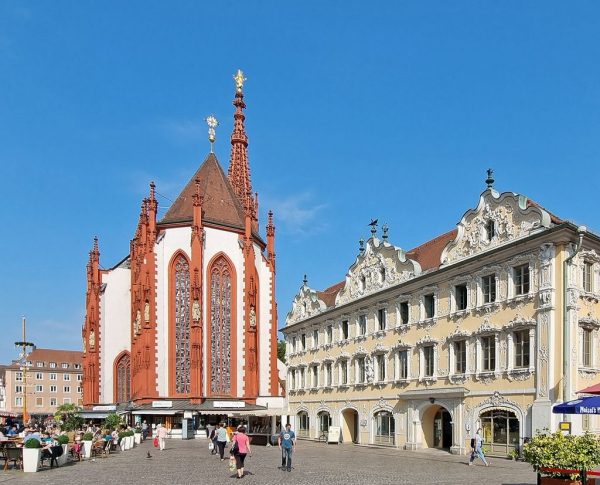 In der Innenstadt von Würzburg